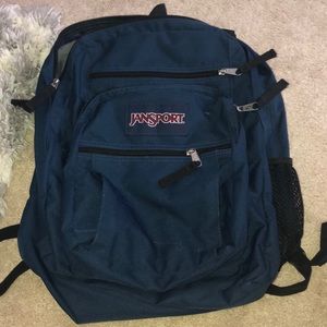 Navy jansport backpack